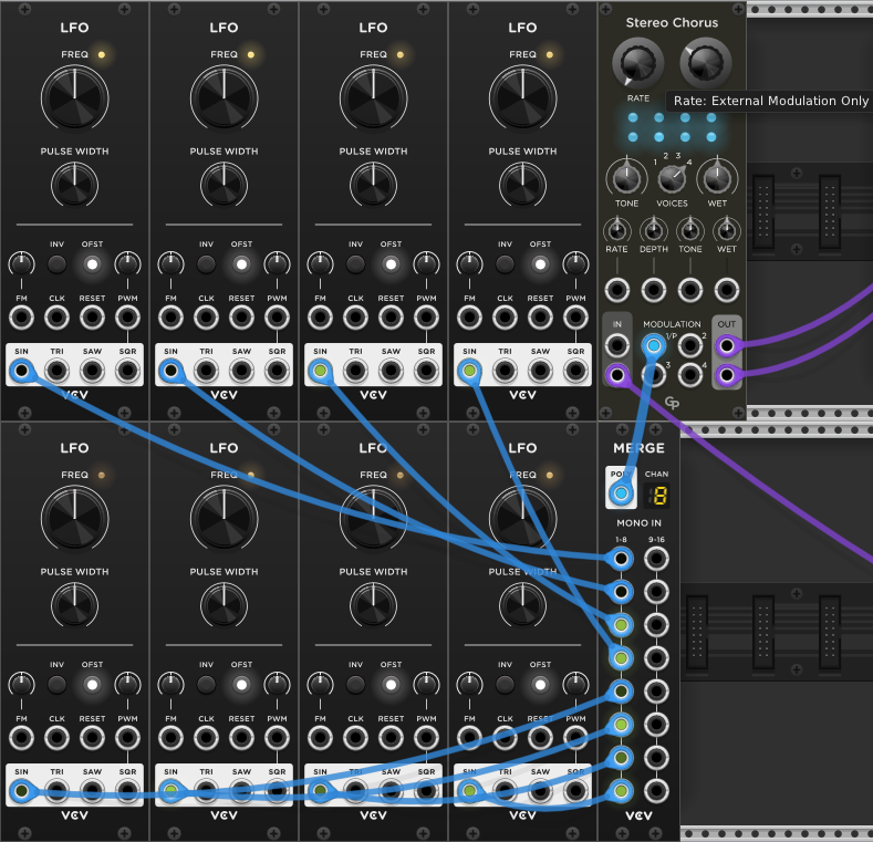 Stereo Chorus External Modulation Sample